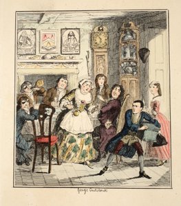 Que me maldigan murmuró Jack Sheppard si alguna vez intento ser honesto de nuevo, ilustración de Jack Sheppard: Una novela de William Harrison Ainsworth, publicada en 1839 de George Cruikshank